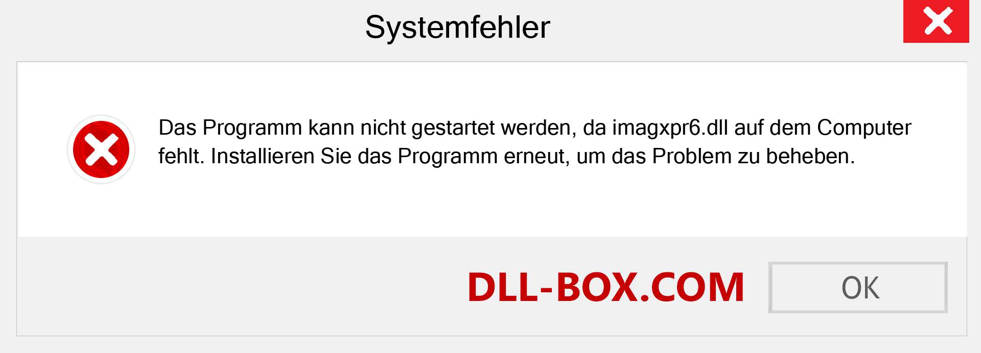 imagxpr6.dll-Datei fehlt?. Download für Windows 7, 8, 10 - Fix imagxpr6 dll Missing Error unter Windows, Fotos, Bildern